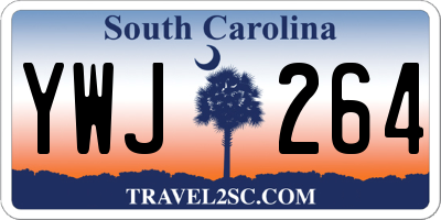 SC license plate YWJ264