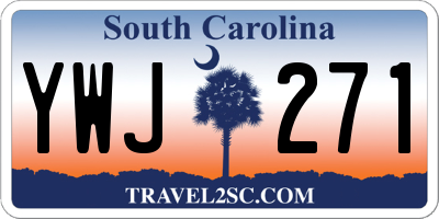 SC license plate YWJ271