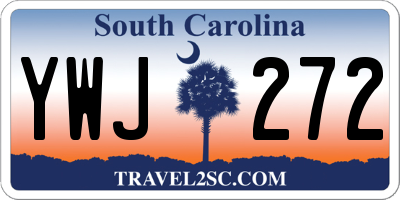 SC license plate YWJ272