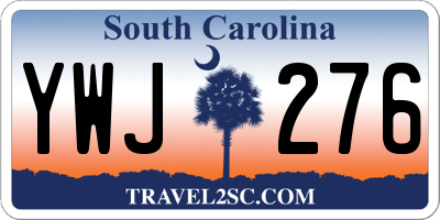SC license plate YWJ276