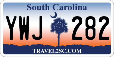 SC license plate YWJ282