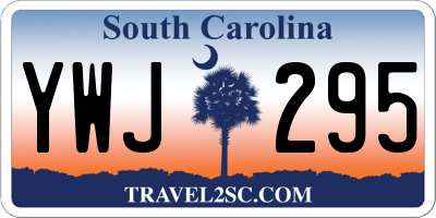SC license plate YWJ295