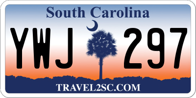SC license plate YWJ297