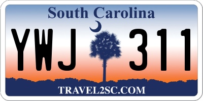 SC license plate YWJ311