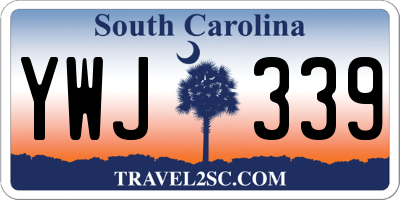 SC license plate YWJ339