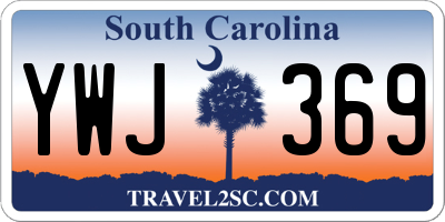 SC license plate YWJ369