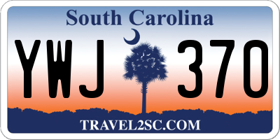 SC license plate YWJ370
