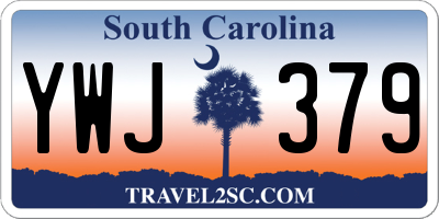SC license plate YWJ379