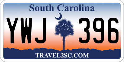 SC license plate YWJ396