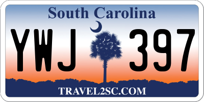 SC license plate YWJ397