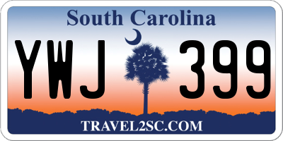 SC license plate YWJ399