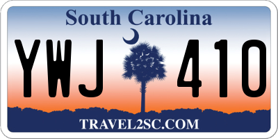 SC license plate YWJ410