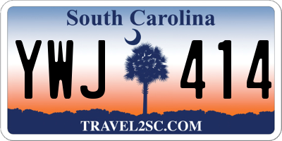 SC license plate YWJ414