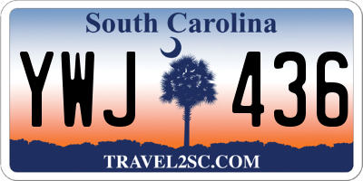 SC license plate YWJ436