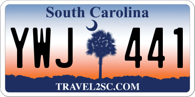 SC license plate YWJ441
