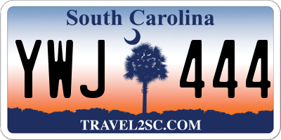 SC license plate YWJ444