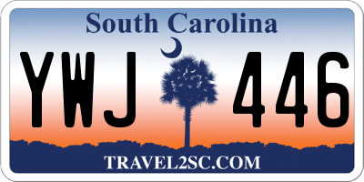 SC license plate YWJ446