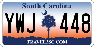 SC license plate YWJ448