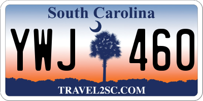 SC license plate YWJ460