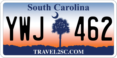 SC license plate YWJ462