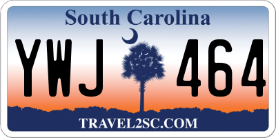 SC license plate YWJ464