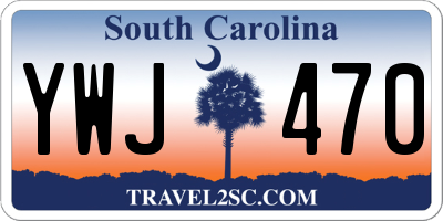 SC license plate YWJ470