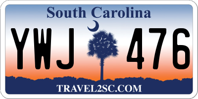 SC license plate YWJ476