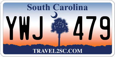 SC license plate YWJ479