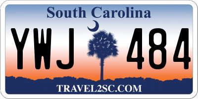 SC license plate YWJ484