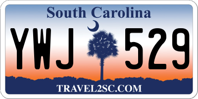SC license plate YWJ529
