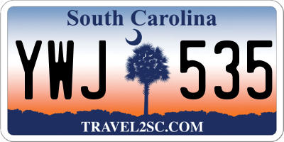 SC license plate YWJ535