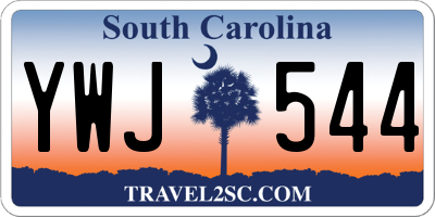 SC license plate YWJ544