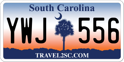 SC license plate YWJ556