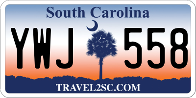 SC license plate YWJ558