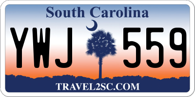 SC license plate YWJ559