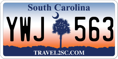 SC license plate YWJ563