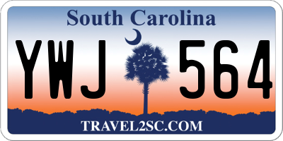 SC license plate YWJ564