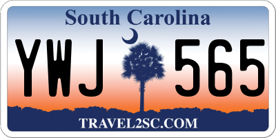 SC license plate YWJ565