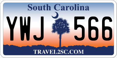 SC license plate YWJ566