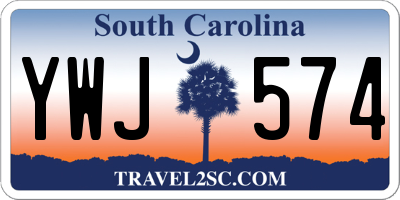 SC license plate YWJ574