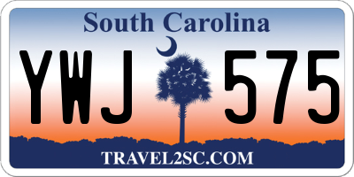 SC license plate YWJ575