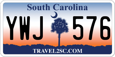 SC license plate YWJ576