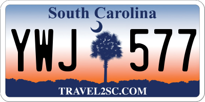 SC license plate YWJ577