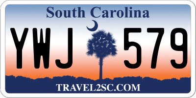 SC license plate YWJ579