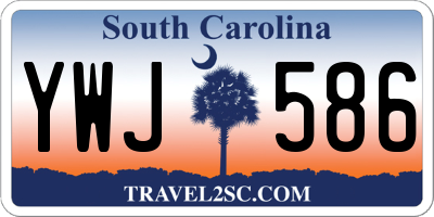 SC license plate YWJ586