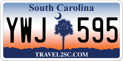 SC license plate YWJ595
