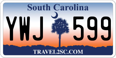 SC license plate YWJ599