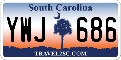 SC license plate YWJ686