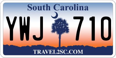 SC license plate YWJ710