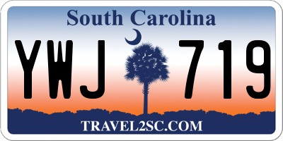 SC license plate YWJ719